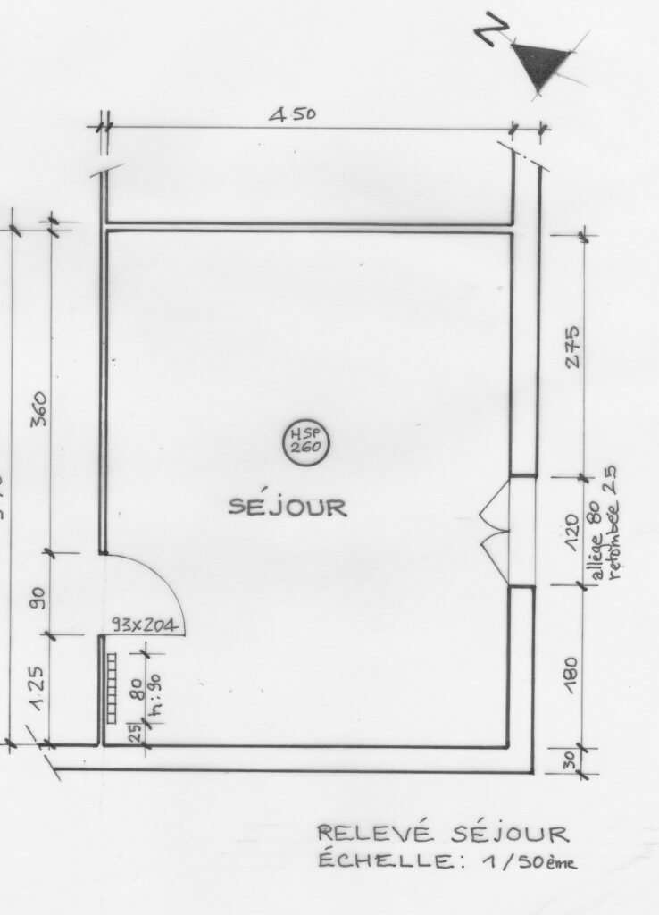 Photo de l'appartement d'origine avant projet